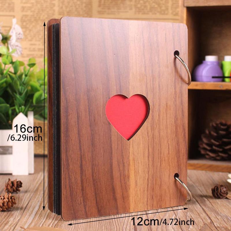 6 Inch DIY Photo Album, Heart Design DIY Photo Album, Gift for Family and Friends