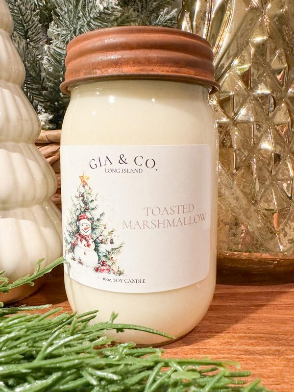 Gia Co. Large Soy Mason Jar Candles