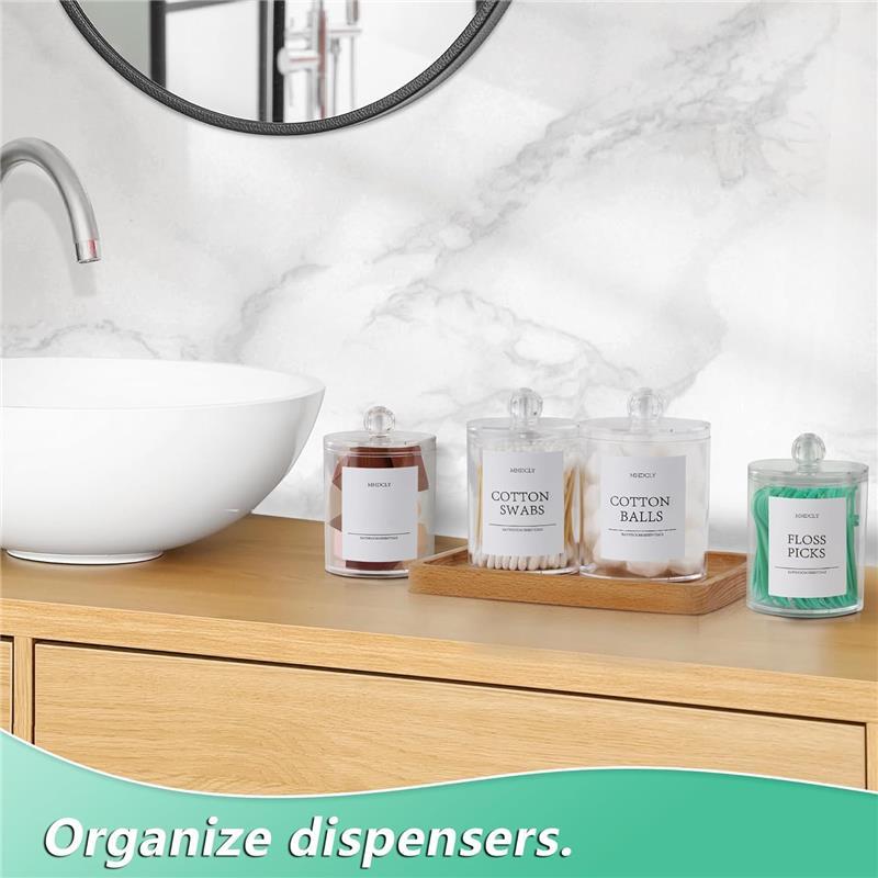 Bathroom Organizers and Storage,4 Pack Bathroom Accessories,Bathroom decor,Storage and Organization, Qtip Holder for Room decor Aesthetic Bottles