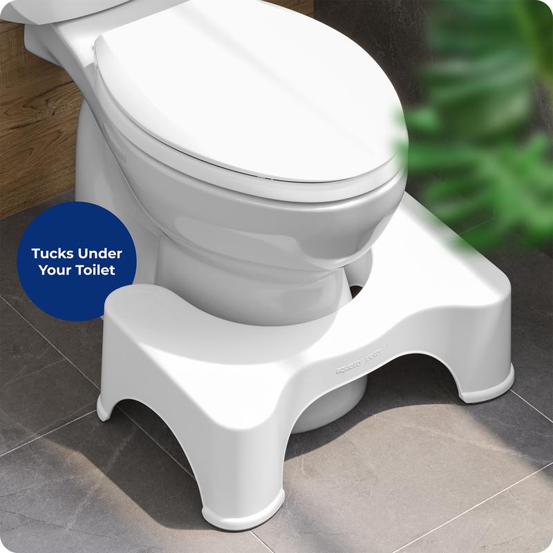 Squatty Potty - 7 Inch Original White Toilet Stool For Standard Height Toilets - Doctor Recommended - Relieves Bloating - Feel Lighter