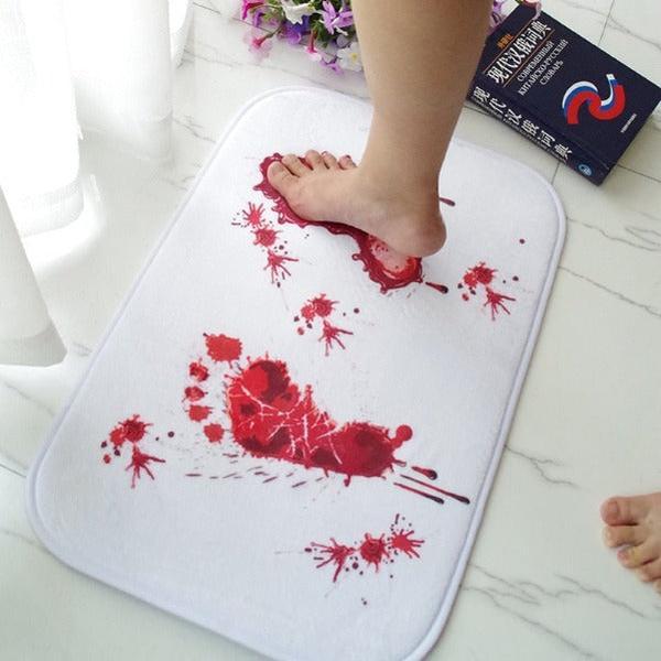 Bloody Halloween Water-Reactive Bath Mat