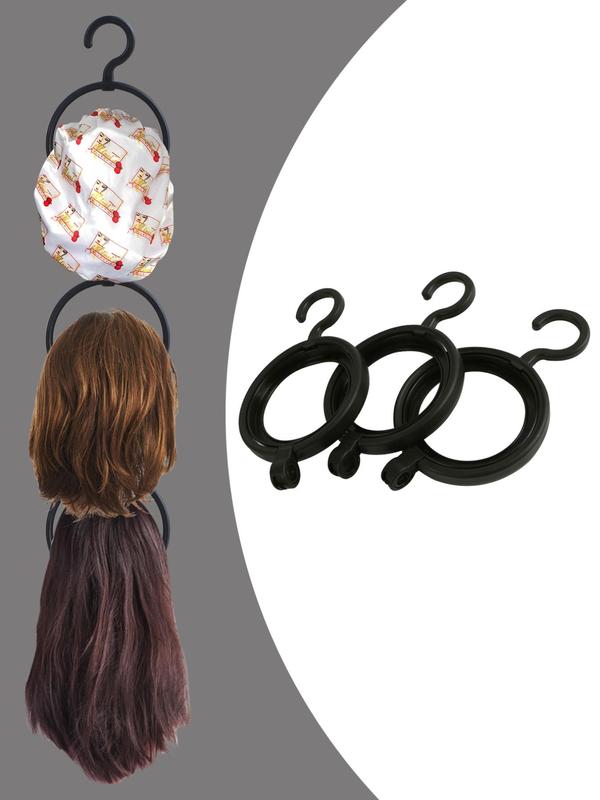 Portable Wig Storage Hooks, 3pcs set Multifunctional Wig & Hat & Bag Storage Hangers, Versatile Storage Racks for Space Saving for Daily Use