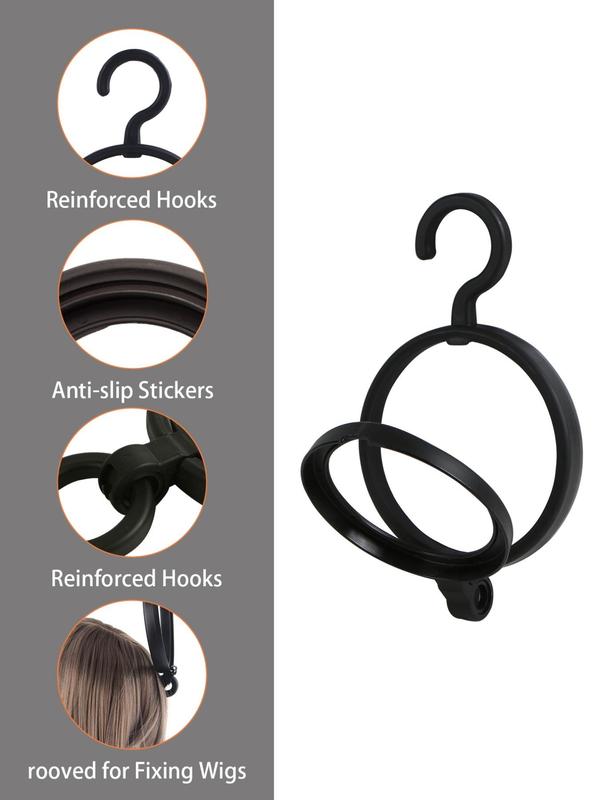 Portable Wig Storage Hooks, 3pcs set Multifunctional Wig & Hat & Bag Storage Hangers, Versatile Storage Racks for Space Saving for Daily Use