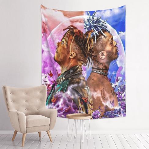 Juice wrld gift colorfulBedroom 40*30inch tapestry wall tapestry Blanket Carpet home decoration  living room boys girls decoration college dormitory interesting tapestry