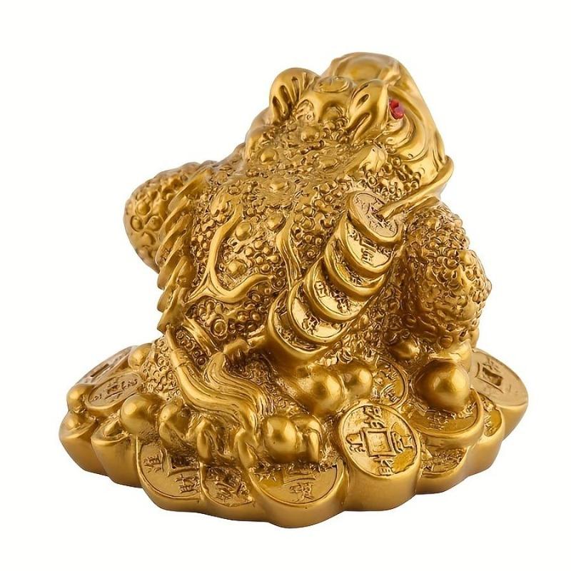 Chinese Feng Shui Money Frog, 1 Count Creative Money Frog Ornament, Desktop Decoration for Home Office, Home Decor, Party Supplies