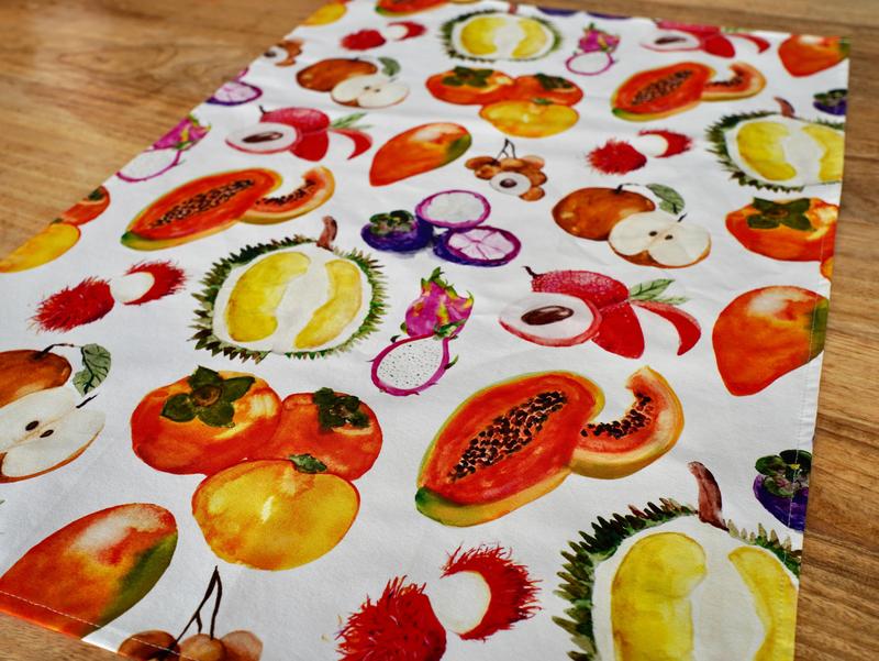 Asian Fruit Tea Towel