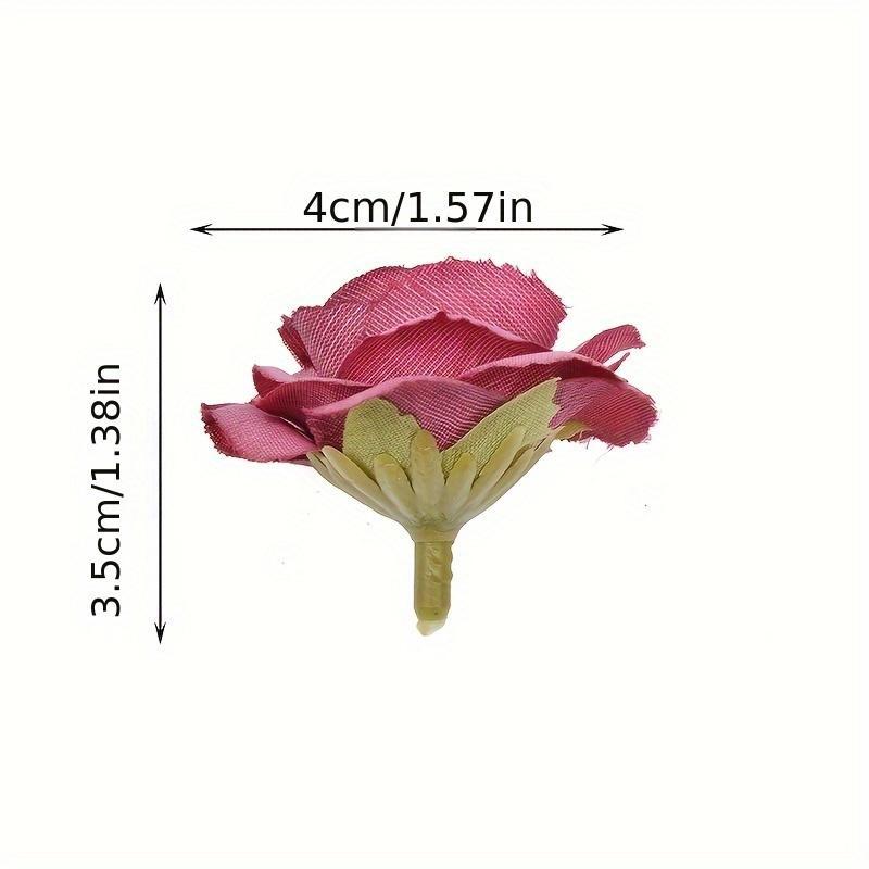 Random Color Artificial Rose Flower Head (10pcs), Simulated Rose Flower Head, Decorative Flowers for Home Wedding Party Decor