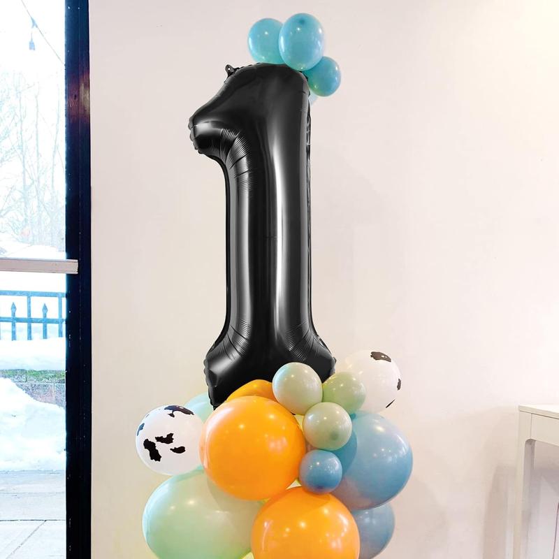 Large Black  Balloons, 40 Inch Foil Balloons, Giant Number Balloons for Women Men Birthday Party Anniversary Celebration Decorations