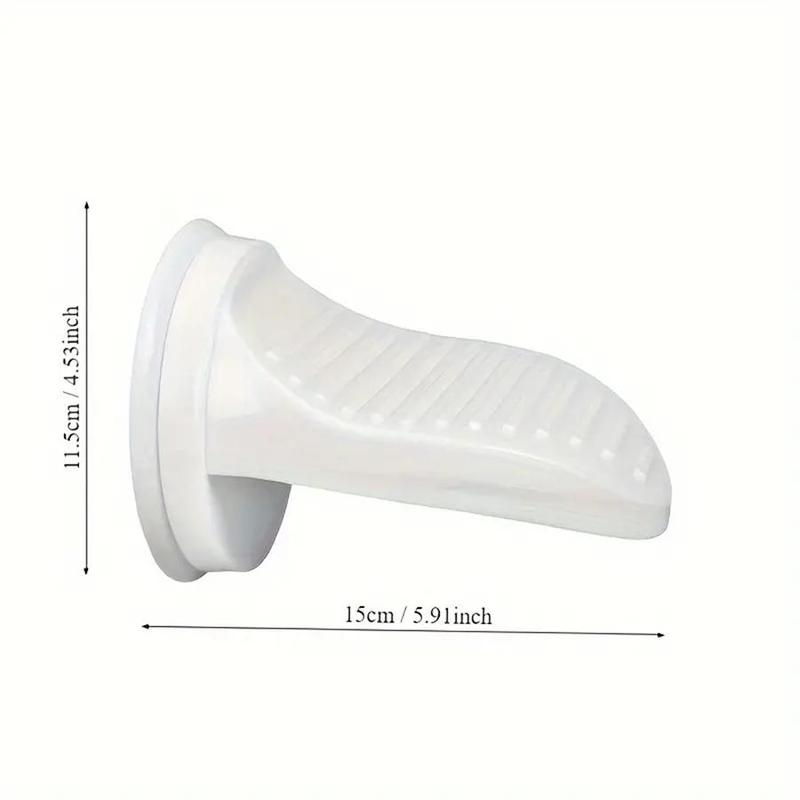 Wall Mounted Shower Foot Rest, 1 Count Wall Mounted Space Saving Shower Foot Stool with Suction Cup, Bathroom Foot Rest, Home Supplies