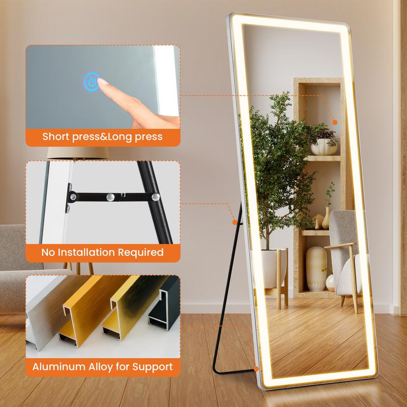 Full Length Mirror with LED Lights, 71