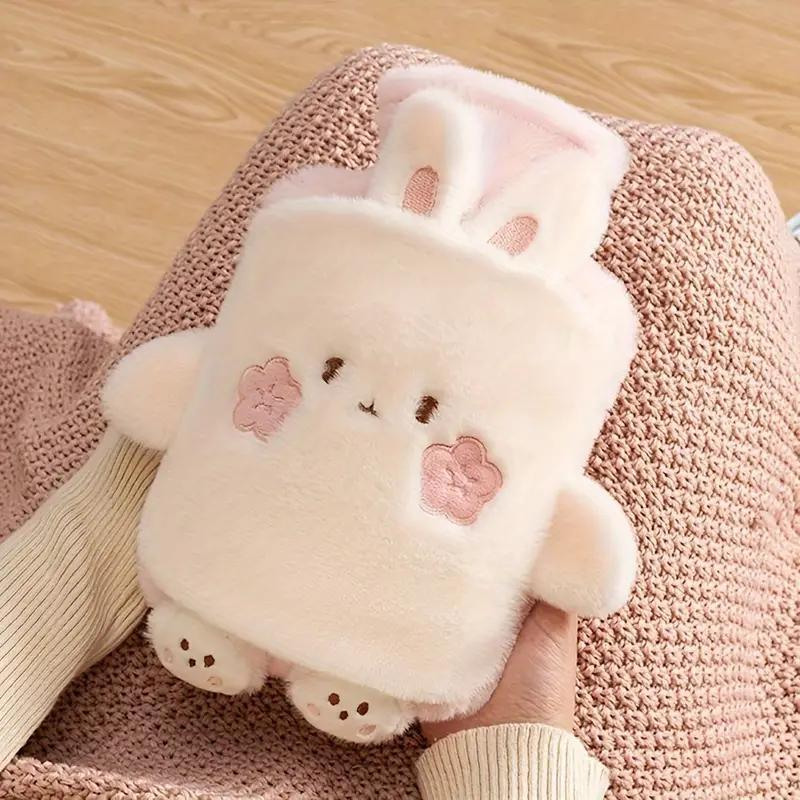 Cute Cartoon Animal Design Hot Water Bottle, 1 Count Portable Plush Hot Water Bag, Hand Warmer for Home Office Travel School