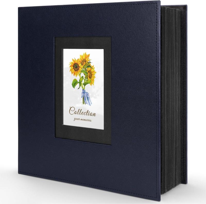 Photo Album 4x6 600 Photos, Leather Cover Extra Large Capacity Holds 600 Horizontal and Vertical 4x6 Pictures Decor Gift