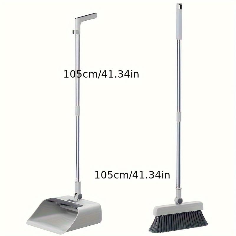 3 Pcs set, Household Broom, Floor Brush and Dustpan Suit, Thicken Broom, Long Handle Brush and Dustpan, Non-Stick Wool Floor Cleaning Tools for Home Office School Dormitory, Cleaning Supplies, Cleaning Gadgets