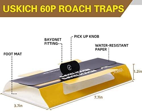 20 Pack Roach Traps, Cockroach Traps Indoor Home, Glue Roach Traps, Child & Pets Safe(Upgrade Recipe)