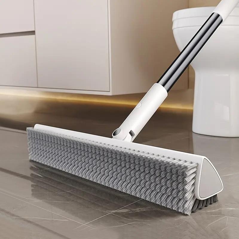 V-shaped Floor Cleaning Broom, 1 Count Long Handle Floor Scrubber, Household Cleaning Tool for Kitchen, Bathroom, Toilet