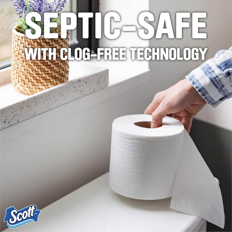 1000 Toilet Paper, 18 Rolls, Septic-Safe, 1-Ply Toilet Tissue