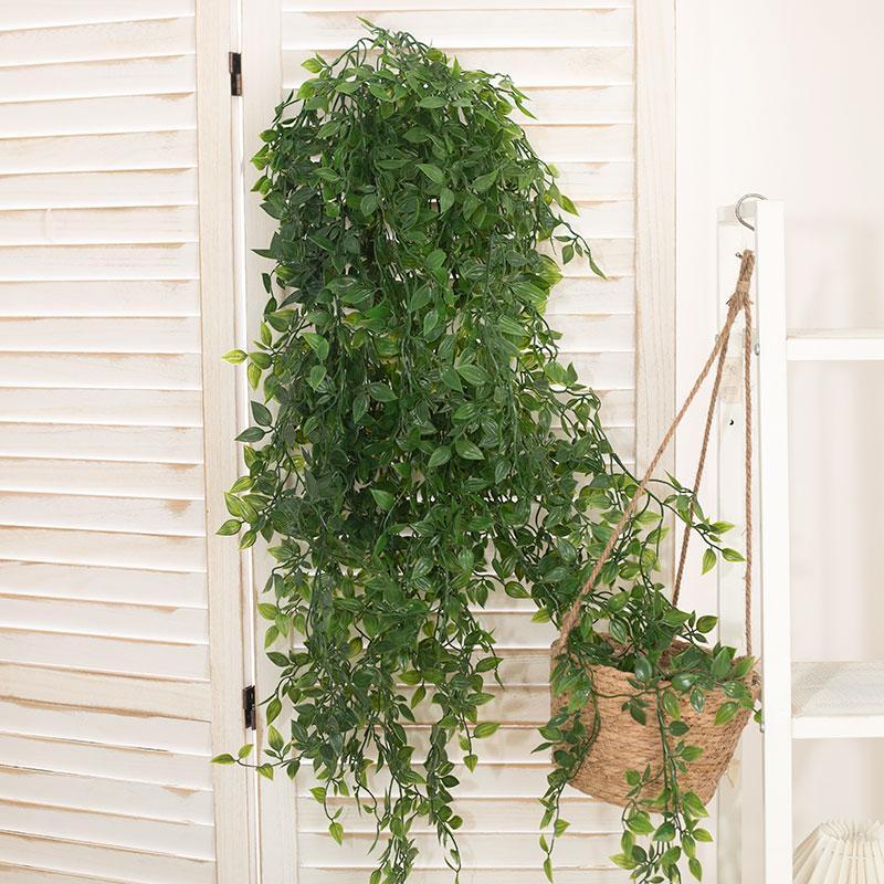 Artificial Ivy Leaf, 1 Count Fake Hanging Plant, Fake Flower Vine, Decorative Plant for Home Living Room Bedroom Dining Room Wedding Party