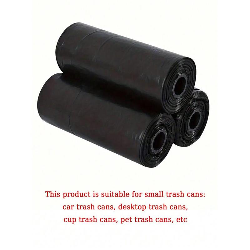 Car Garbage Bag, 4 Rolls Small Trash Bag, Trash Can Replacement Bag, Car Interior Accessories for Car Stowing & Tidying (Trash Can Not Included)