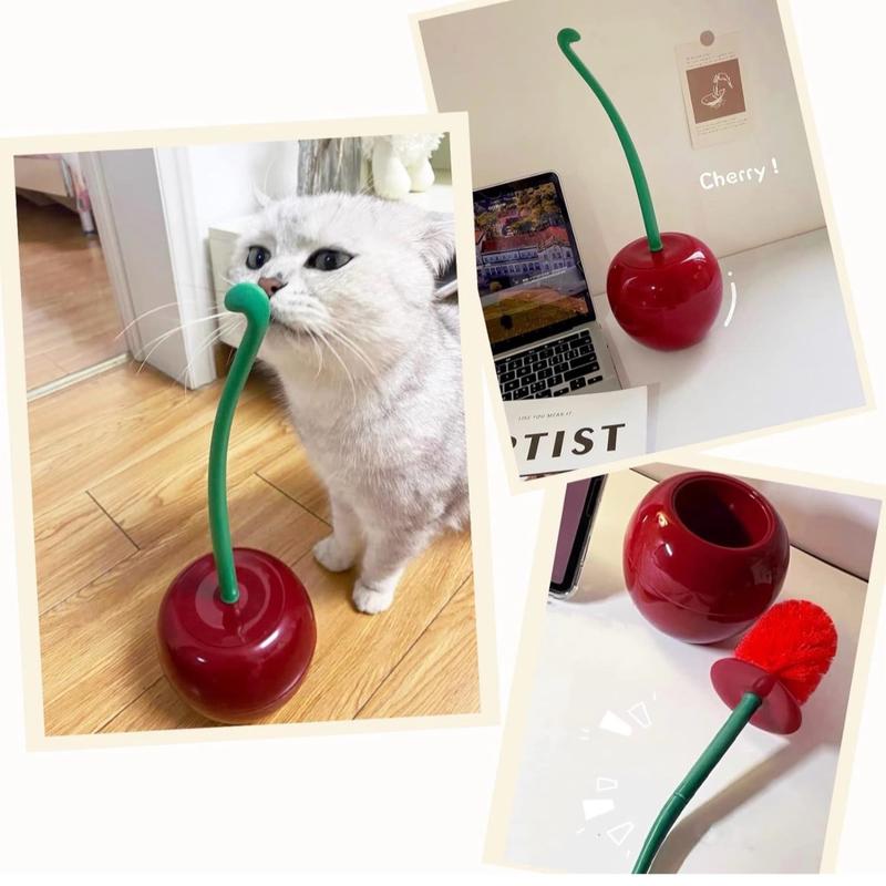 Cherry Toilet Brush and Holder,Cherry Toilet Brush Set, Cute Toilet Brush Cherry, Toilet Cleaner Brush