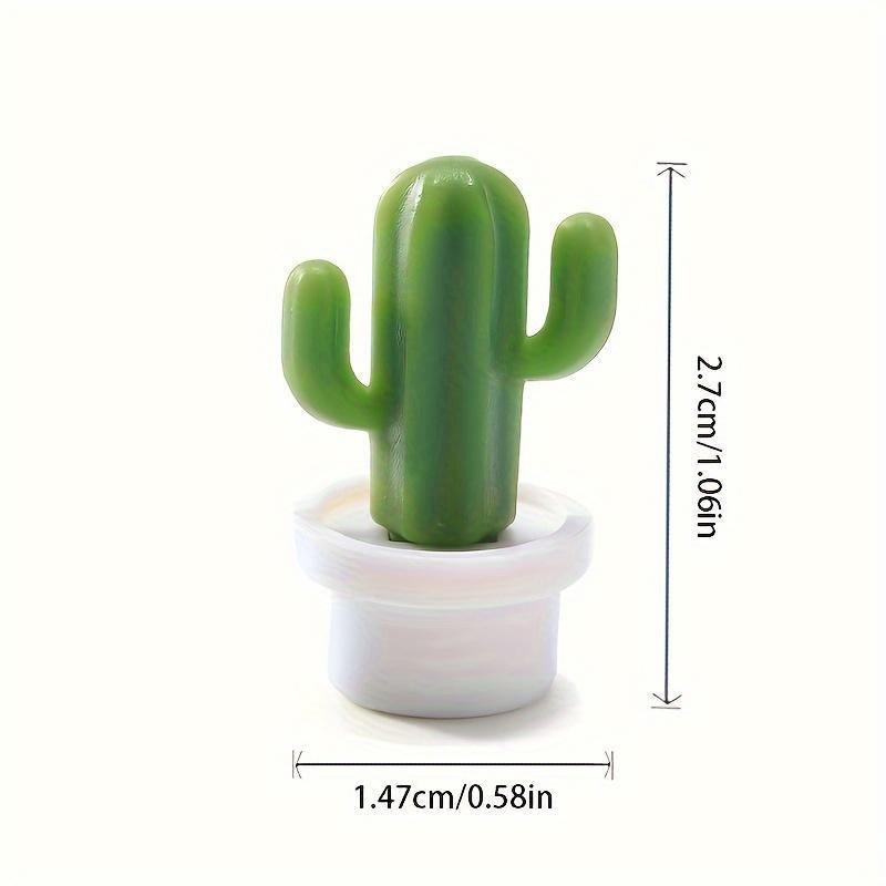 Cactus Shaped Magnetic Message Sticker, 6counts pack Cute Mini Magnetic Message Sticker, Refrigerator Magnet for Home Kitchen