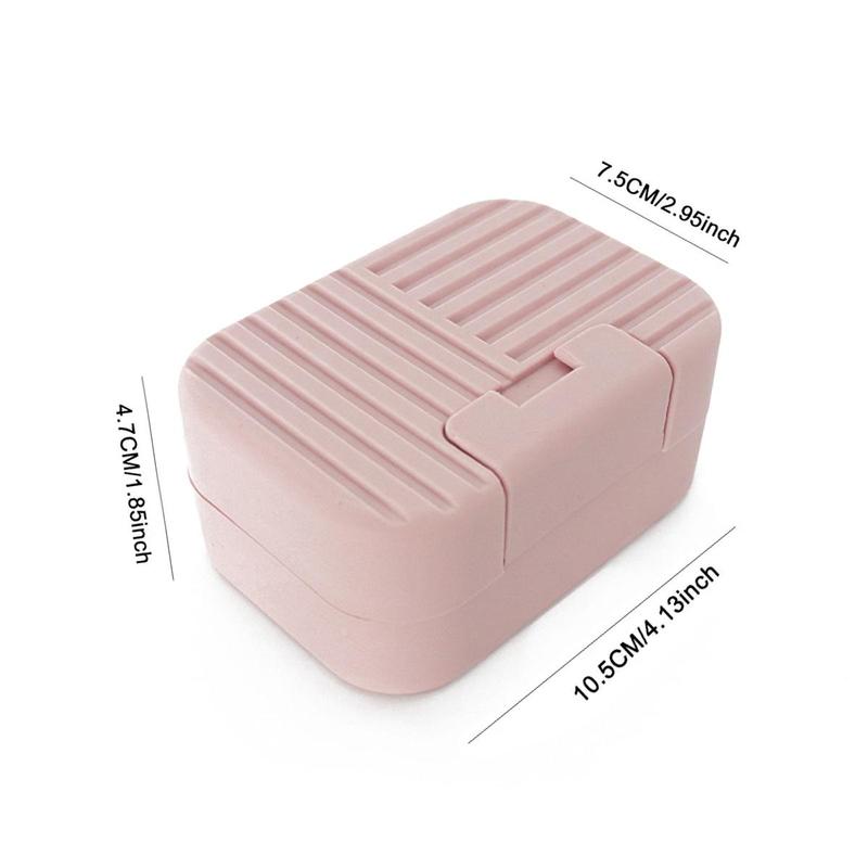 Portable Soap Dish with Lid, 1 Count Suitcase Design Soap Bar Storage Box, Waterproof Soap Bar Holder for Bathroom & Dormitory, Summer Fathers Day Gift