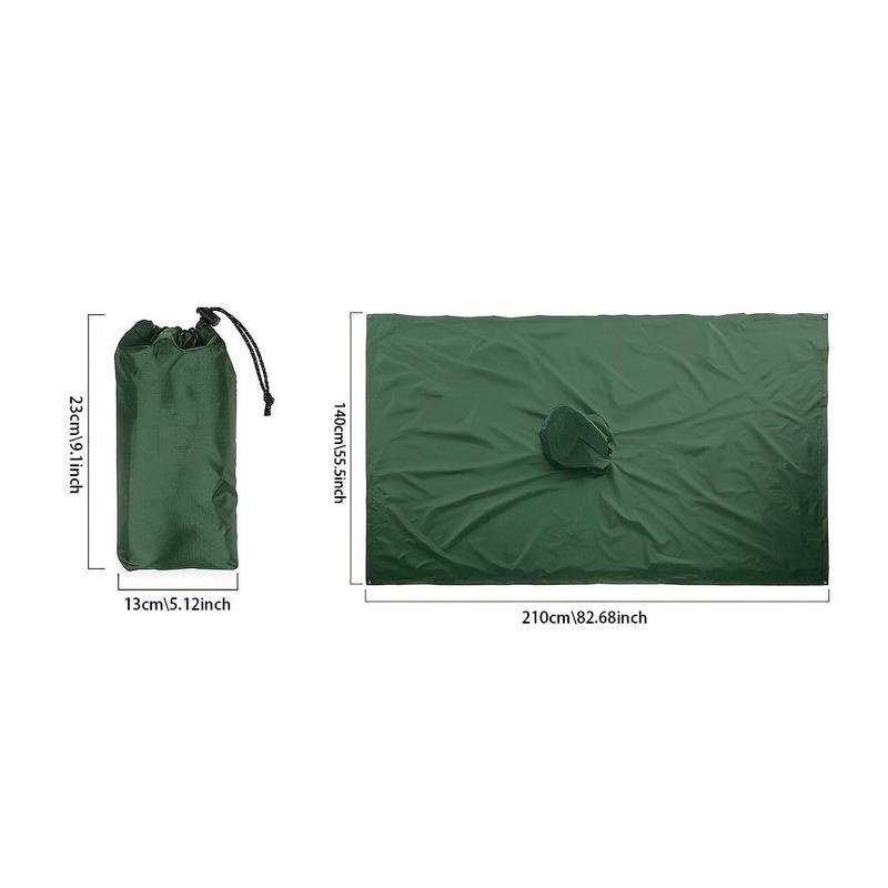 3 in 1 Raincoat Cover, Waterproof Tent Outdoor Camping Tent Pad, Foldable Raincoat Jacket with Pockets for Outdoor Hiking Cycling Rock Climbing, Christmas Gift