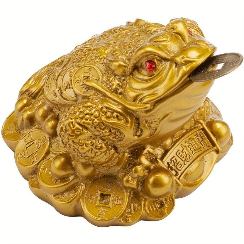 Chinese Feng Shui Money Frog, 1 Count Creative Money Frog Ornament, Desktop Decoration for Home Office, Home Decor, Party Supplies