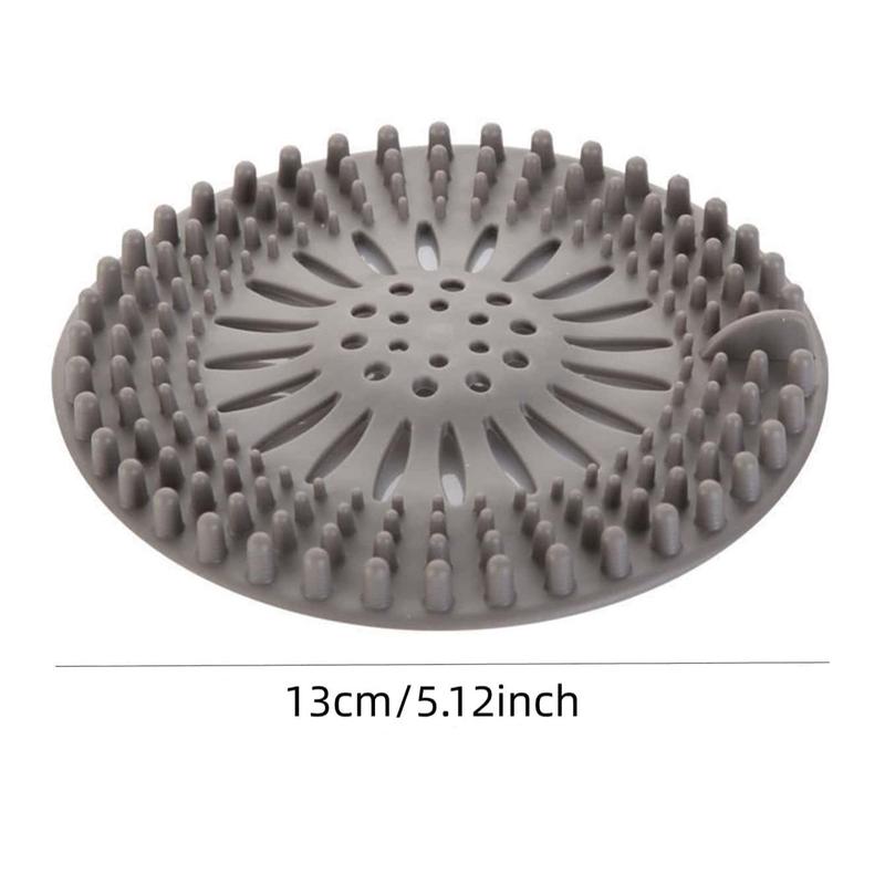 Kitchen Gadgets Bathroom Shower Hair Catcher, 1 Count Shower Drain Cover, Anti-clogging Drain Protector, Silicone Shower Drain Filter, Bathroom Accessories