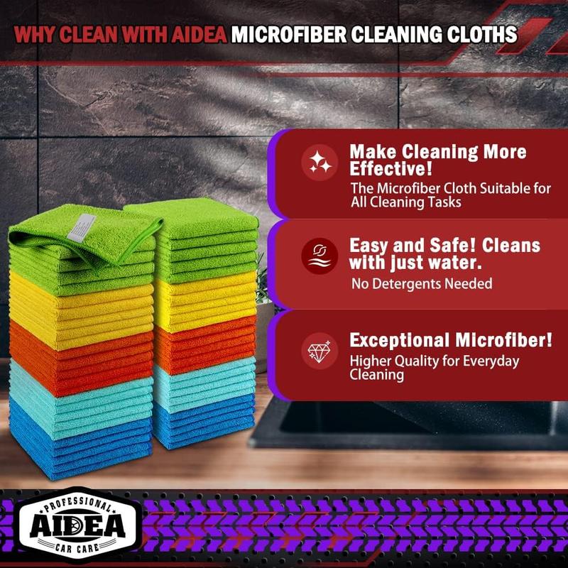 Car Microfiber Cleaning Cloths 50 Pack 12