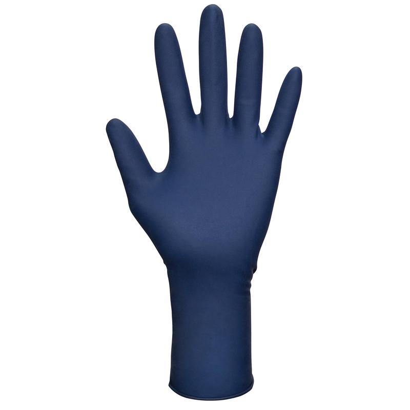 Powder-Free Exam Grade Latex Disposable Gloves. Blue, 14 mil Thickness, 12