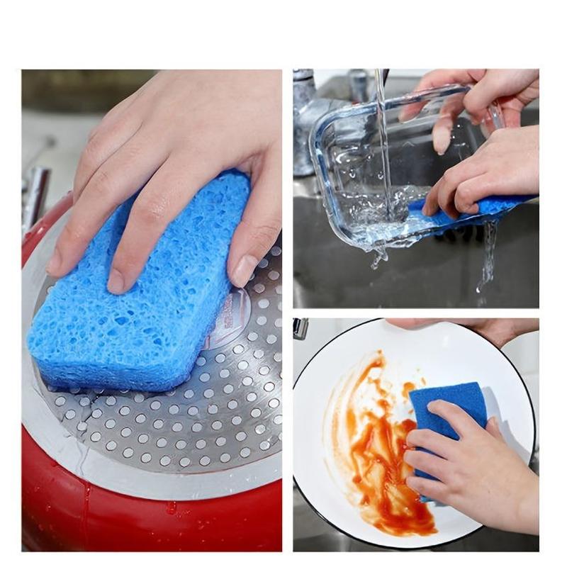 Non-scratch Scrub Sponges, Kitchen Cleaning Sponge, Household Cleaning Sponge, Kitchen Cleaning Tool for Kitchen, Bathroom