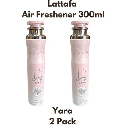 Lattafa Perfumes - Yara Air Freshener [2 pc Set] - 300 ml, Long-Lasting Freshness, Spray Form, Home Fragrance Type