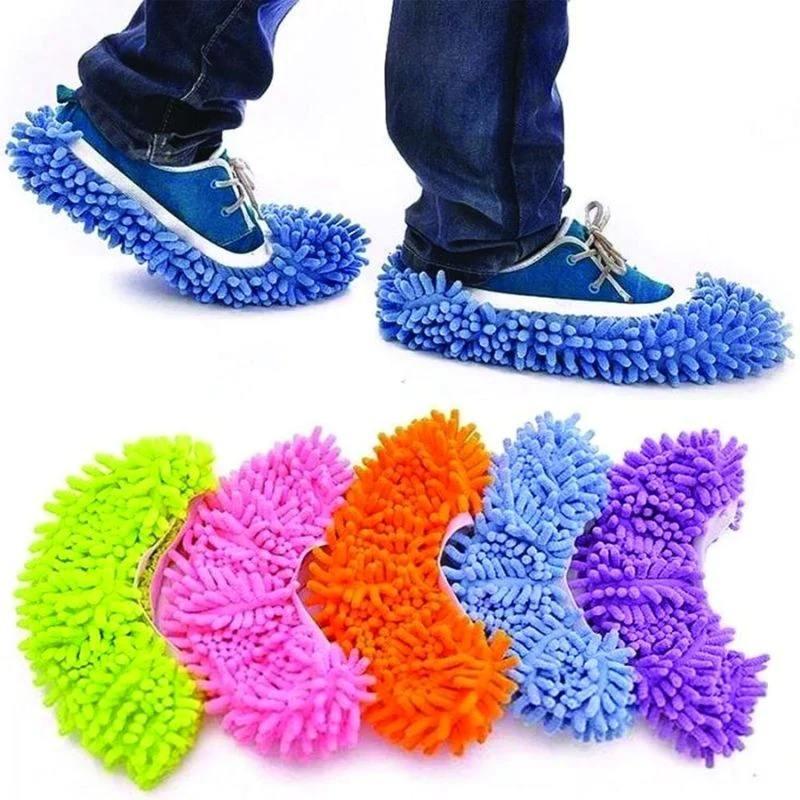 Chenille Mop Cleaning Shoes - 1 pair Pack