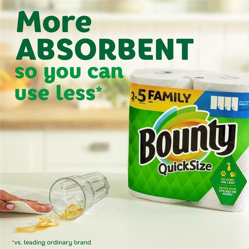 12 Pack Quick A-Size Paper Towels, White, 12 Family Rolls = 24 Regular Rolls For Kitchen and Household Paper Towels Toilet Wipes