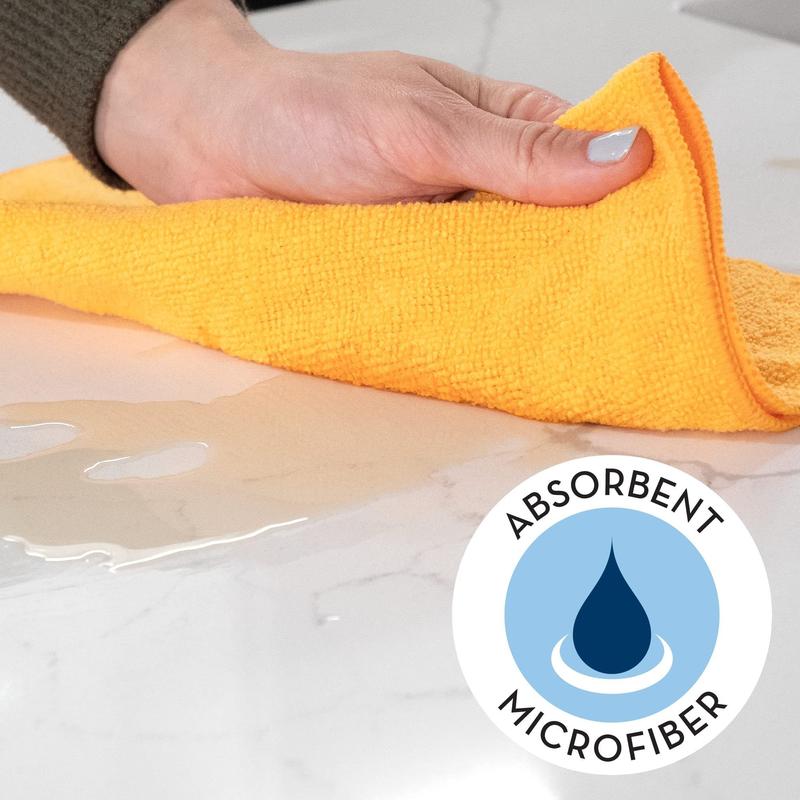 Microfiber Cleaning Cloths-5Pcs, Microfiber Towels for Cars, Premium All-Purpose Car Cloth, Dusting Cloth Cleaning Rags, Absorbent Microfiber Cloth for SUVs, House, Kitchen, Window, Gift-12×12