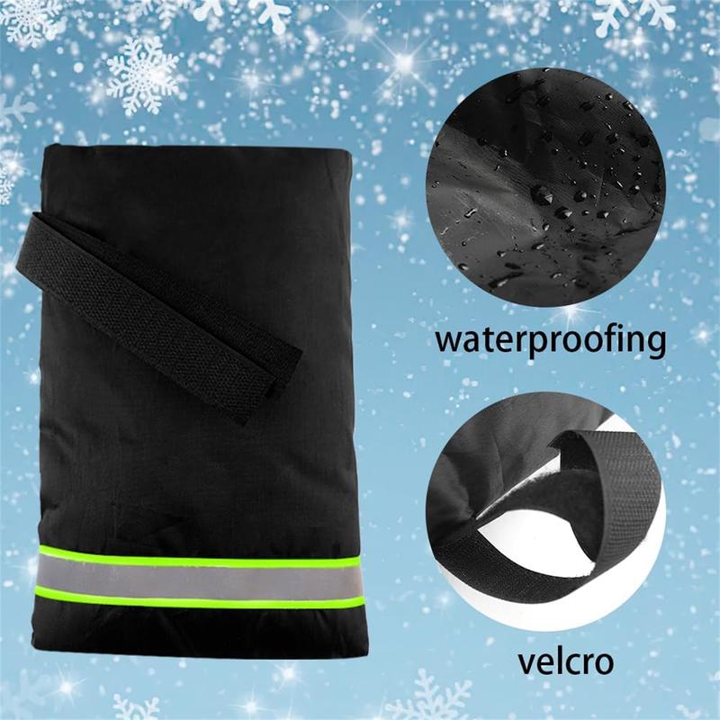 2 Pack Faucet Covers for Winter, Outside Faucet Cover Freeze Protection, Waterproof Pipe Covers for Winter Hose Bib Hole Water Spigot Faucet Covers for Winter Cold Weather Insulated Cover Faucet Sock tactical gloves