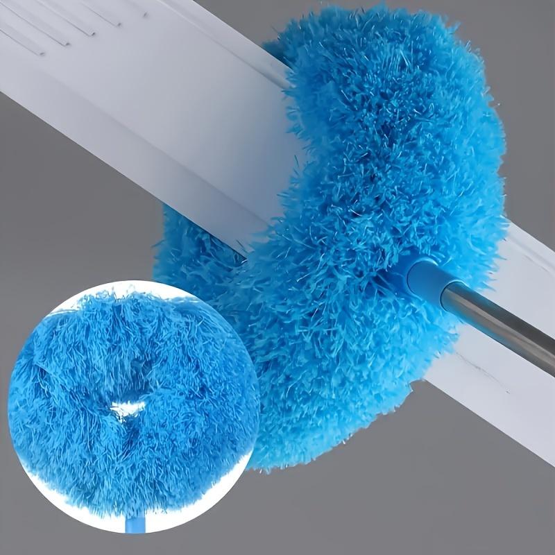 12 Ft Long-Handled Microfiber Ceiling Fan Duster - Dust-Locking, Reusable, Machine Washable, Effortless Cleaning Brush - Detachable Brush For Easy Cleaning, Ideal For RVs & Home Use