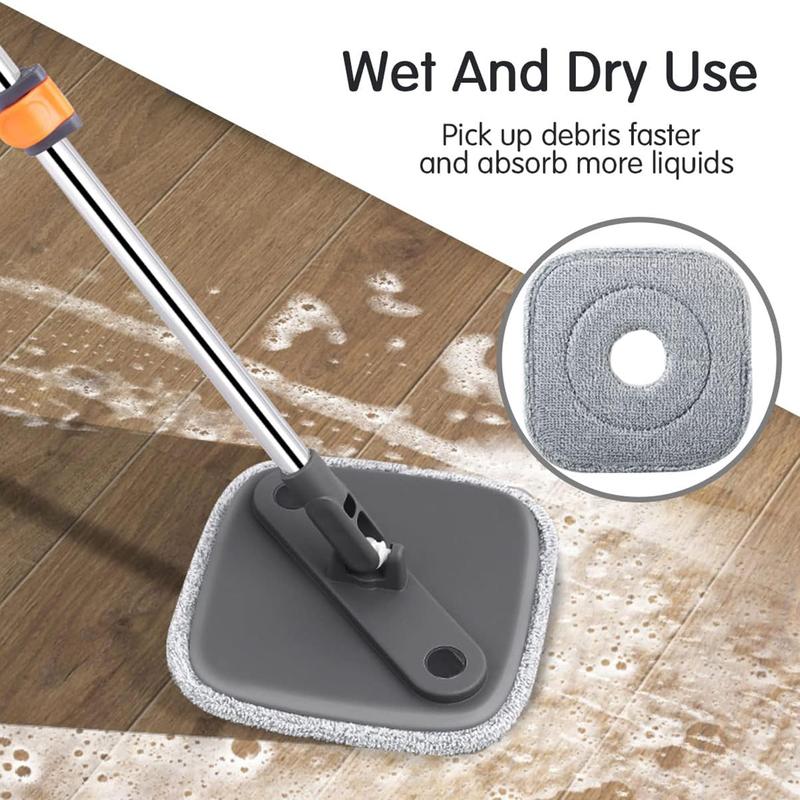 KZKR Spin Mop Replacement Heads  Set of 2-4-8 Microfiber Refills for Easy Cleaning Pack Smooth