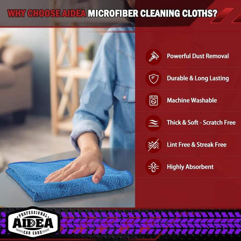 Car Microfiber Cleaning Cloths 50 Pack 12