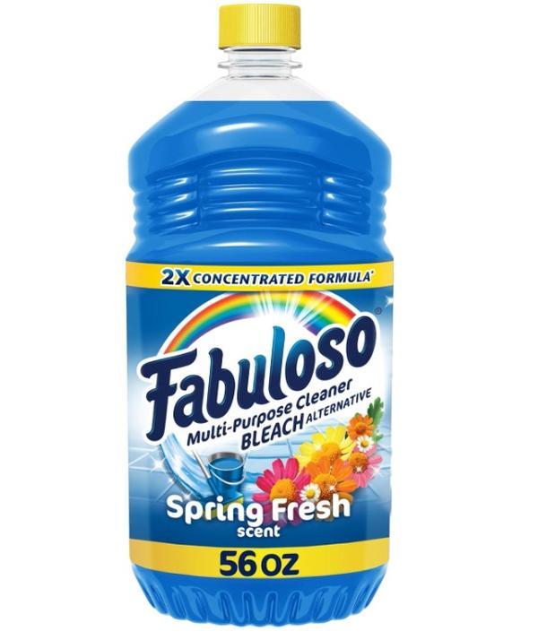 Fabuloso Multi-Purpose Cleaner, 2X Concentrated Formula, Spring Fresh Scent, 56 oz