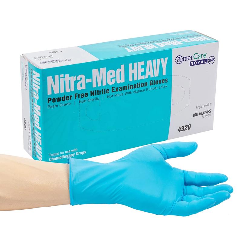 Synguard Basic Nitrile Exam Gloves, black blue powder free, Latex free, Size  S M L XL 100PCS