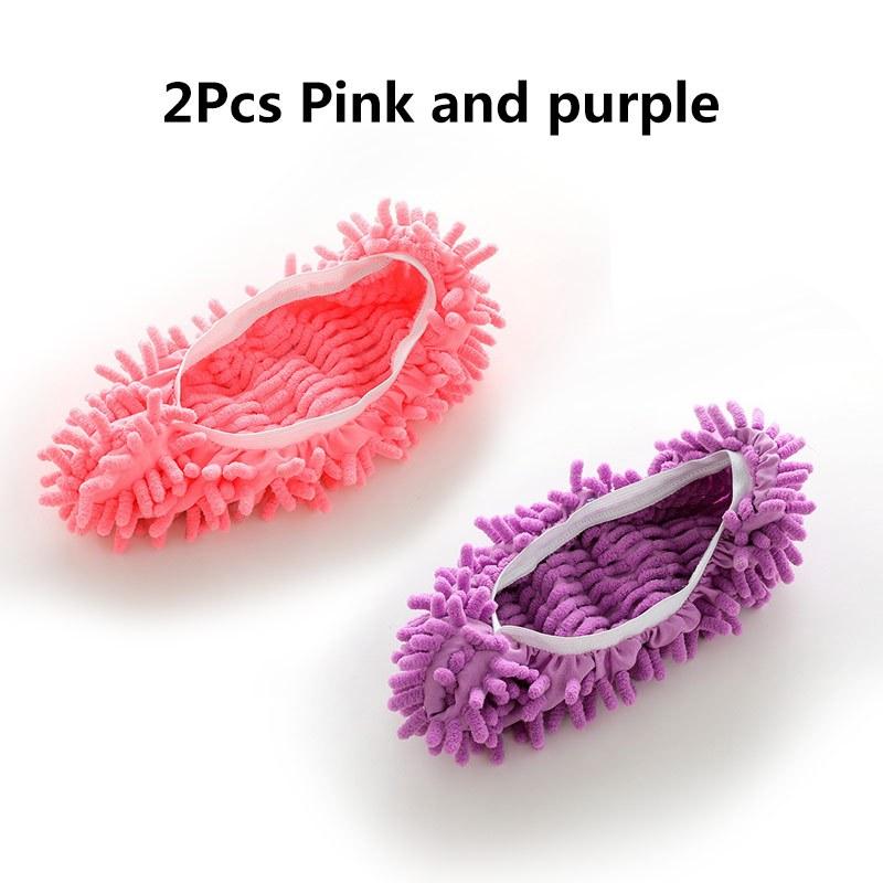 Best price 2pcs Reusable Microfiber Mop Slippers - Effortless Floor Cleaning Socks for Women - Super Absorbent, Machine Washable, Ideal for Home, Office, Bathroom & Kitchen - Comfortable Dust & Hair Remover-4