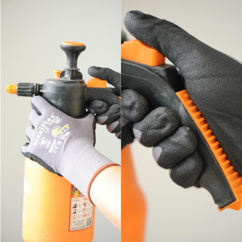 PIP MaxiFlex Ultimate 34-874 M,L,XL – High-Performance Foam Nitrile Palm Coated Gloves, Gray (Pack of 12) | Superior Grip, Abrasion Resistance, And Comfort For Heavy-Duty, Precision, And Labor Work | Ideal For Industrial And Construction Jobs In Spain