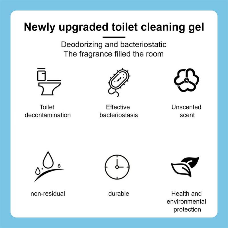 Toilet Cleaning Gel, 6 Counts box Flower Stamp Toilet Gel, Flower Scented Toilet Deodorant Gel, Odor Removal Gel, Bathroom Air Freshener