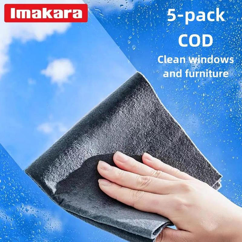 Magic Cleaning Cloth, Window Cleaning Cloth, Absorbent Cleaning Rag, Household Cleaning Tool for Kitchen, Bathroom, Home Care Supplies