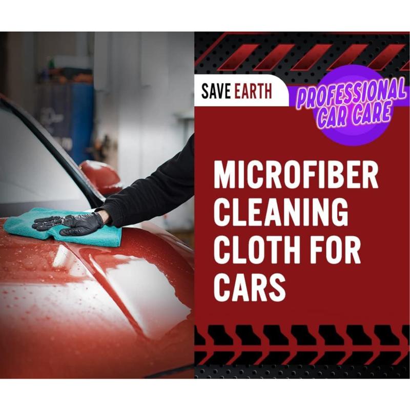 Microfiber Cleaning Cloths-50PK, Microfiber Towels for Cars,  All-Purpose Car Cloth, Dusting Cloth Cleaning Rags, Absorbent Microfiber Cloth for SUVs, House, Kitchen, Window-12×12