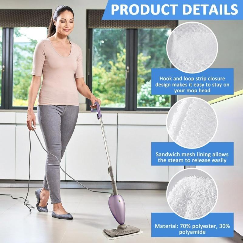 7 pieces of steam mop pad, washable microfiber cleaning steam replacement pad, shark steam, spray mop, S3250S3101 steam mop cloth cover