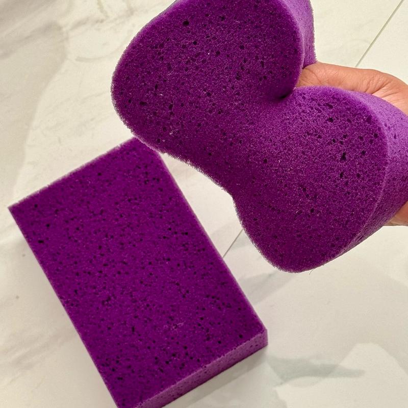 Sponges for Cleaning - 2 Pack - Multi-Purpose Purple Cleaning Sponge, Perfect as Car Wash Sponge, Household Cleaning Sponges, Tile Grout Sponge, Sponges for Painting,Sponge for Washing Cars compostable