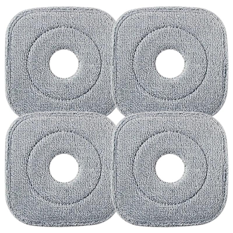 KZKR Spin Mop Replacement Heads  Set of 2-4-8 Microfiber Refills for Easy Cleaning Pack Smooth