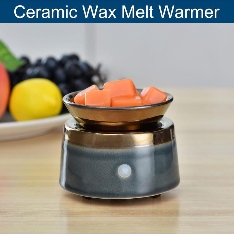 Ceramic Candle Wax Warmer,Home Fragrance Diffuser, Wax Melter Fragrances Candles Oils, Fragrance Warmer Candles or Wax Melts as Gifts for Mom Grandma Women…